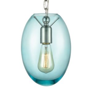 Ellipsa 7'' Wide 1-Light Mini Pendant - Satin Nickel 4