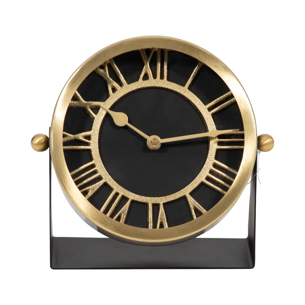 GLASTONLEY BLACK CLOCK 7 (IN)