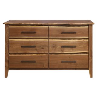 Heartland Walnut Six Drawer Dresser - Premium