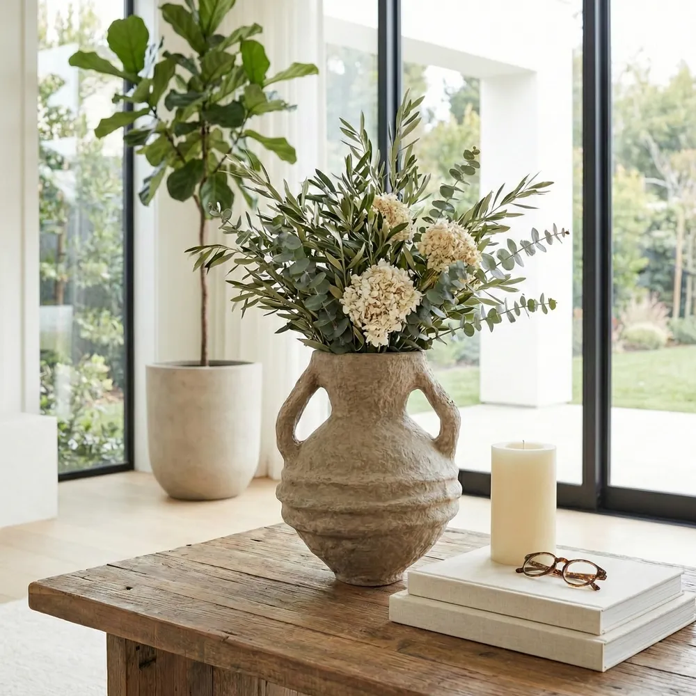 FERRIS TAN VASE 15 (IN)