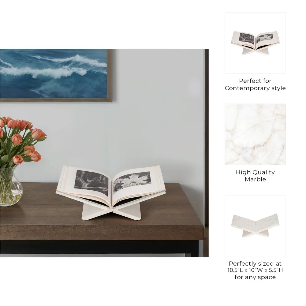 HAVENRUN WHITE BOOKSTAND 5 (IN)