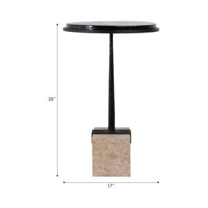 BECKSHAW BLACK TABLE 26 (IN) 9