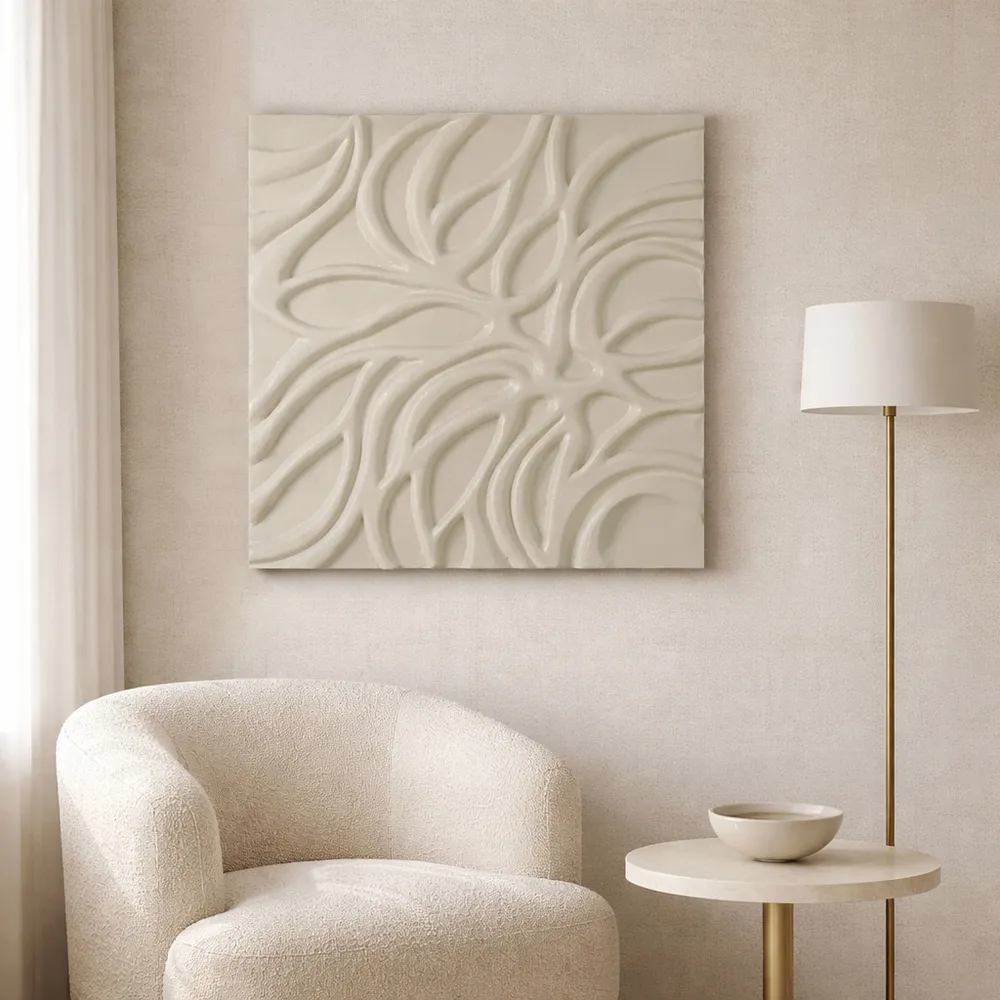 DECKERMOOR IVORY WALL SCULPTURE 36 (IN)