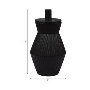 WRENTON BLACK VASE 15 (IN) 9