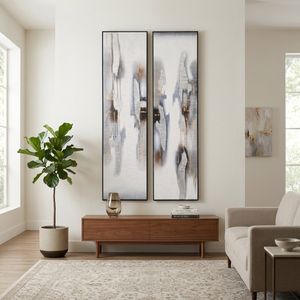 FARROWGATE SET OF 2 WHITE ART 23 (IN) 2