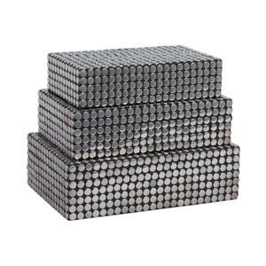 BLAINEMOOR SET OF 3 BLACK BOXES 4 (IN) 5