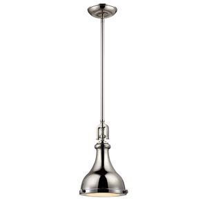 Rutherford 9'' Wide 1-Light Mini Pendant - Polished Nickel 1