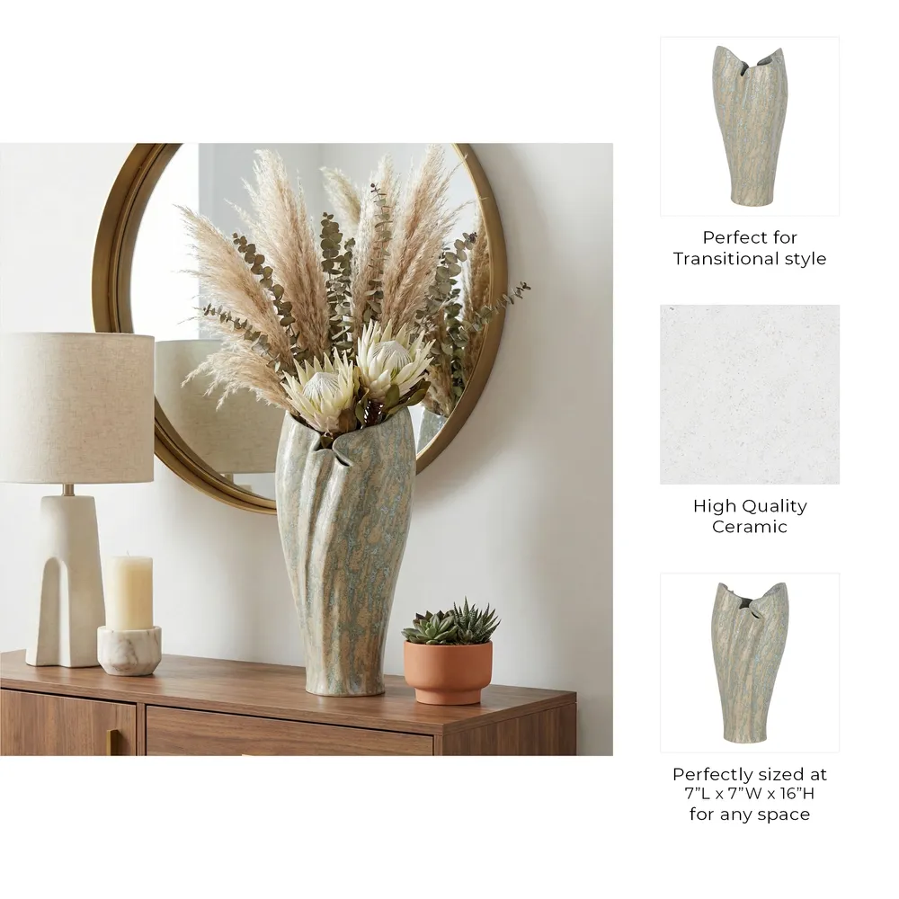 GALESTONE IVORY VASE 16 (IN)