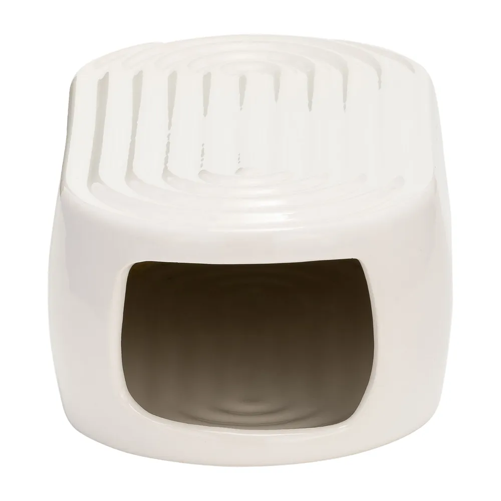 ELTONLAND WHITE VASE 9 (IN)