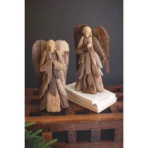 Set of 2 Driftwood Angels 1
