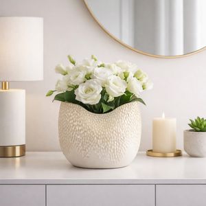 CHESTERMILL CREAM VASE 7 (IN) 12