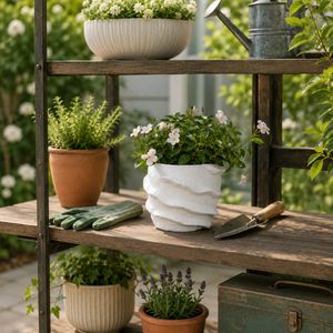 TARYNOAK WHITE PLANTER 6 (IN) 2