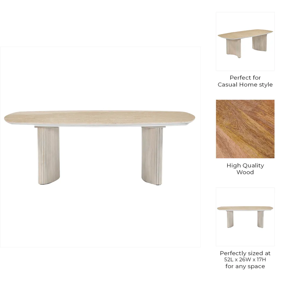 BERGENWELL IVORY COFFEE TABLE 17 (IN)
