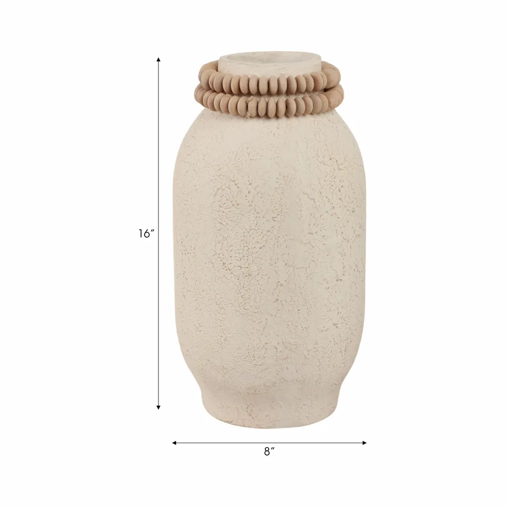 GLASTON IVORY VASE 16 (IN)