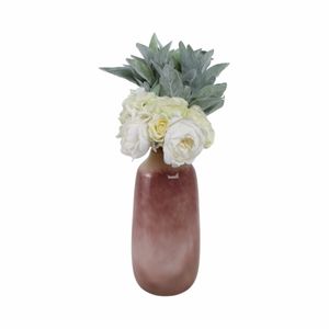CLYDE PINK GLASS VASE 15 (IN) 3