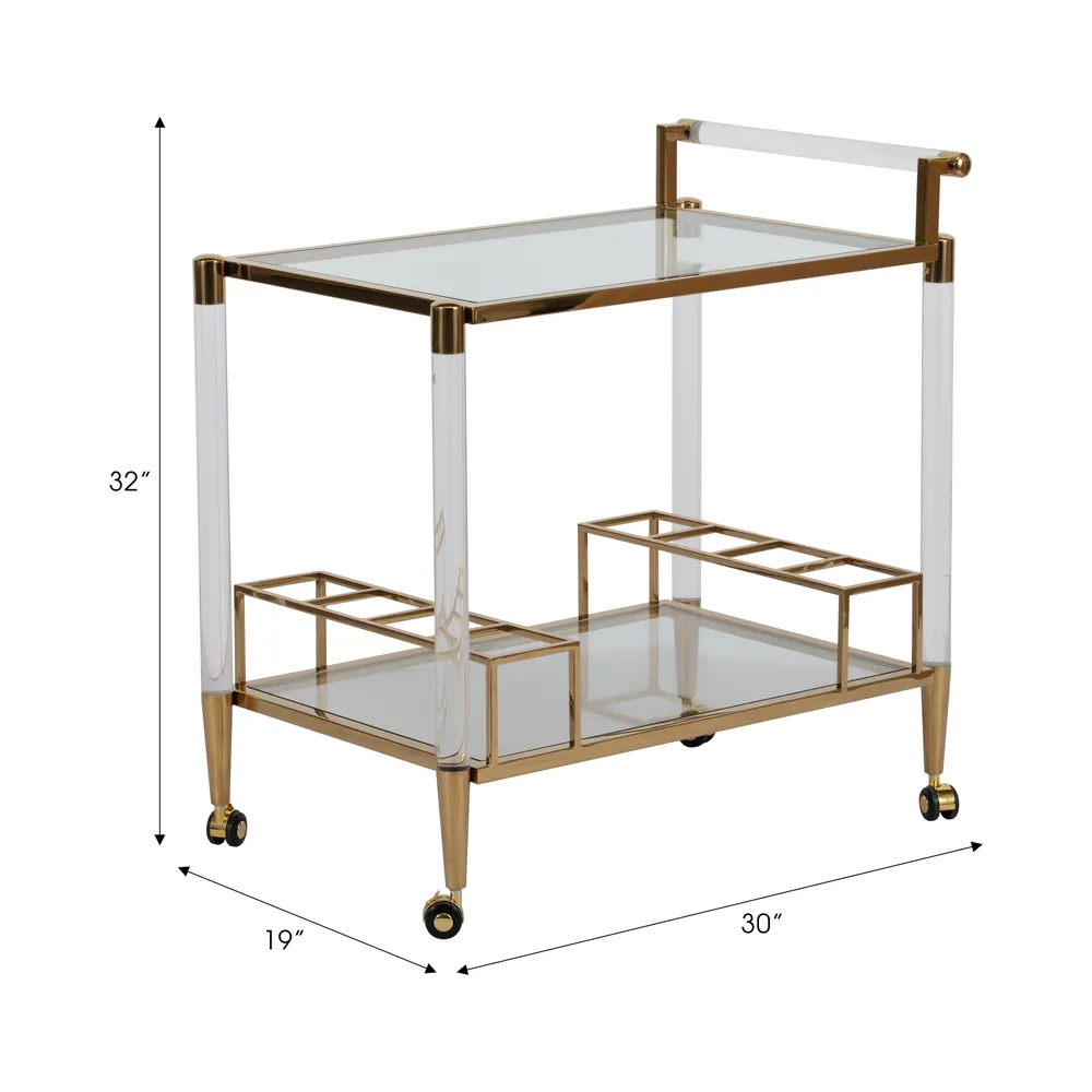 PENNBEACH CLEAR DRINK CART 32 (IN)