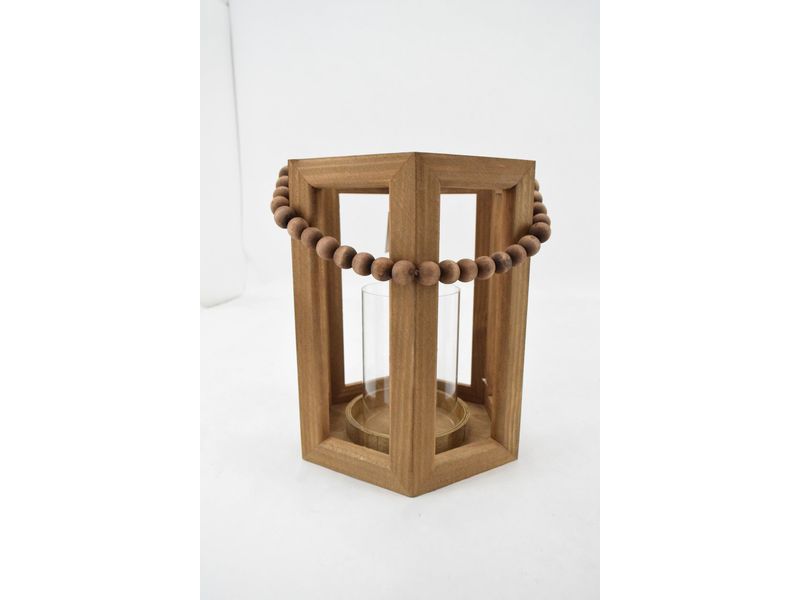 WOODEN LANTERN18.5*16*24 1