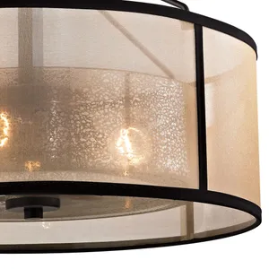 Diffusion 18″ Wide 3-Light Semi Flush Mount - Oil Rubbed Bronze 3