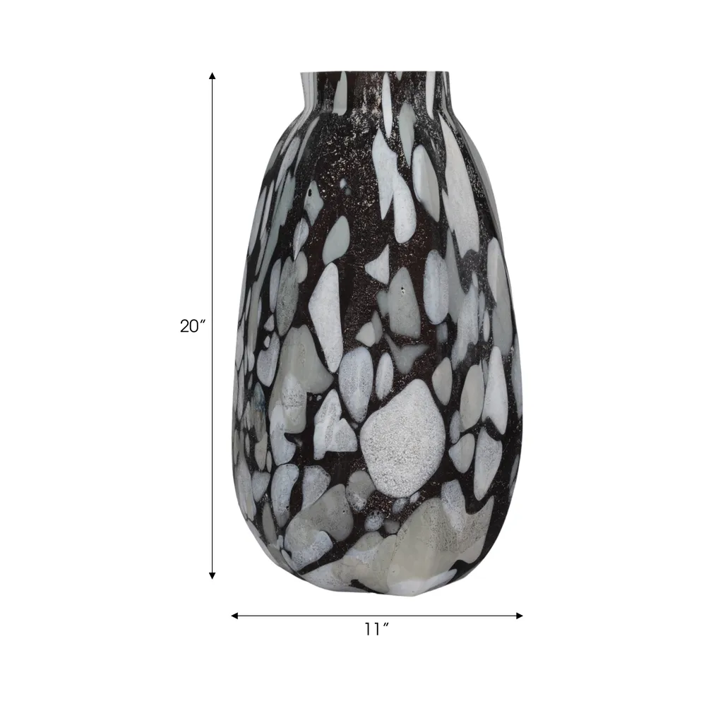 GAIGEMILL GRAY GLASS VASE 20 (IN)