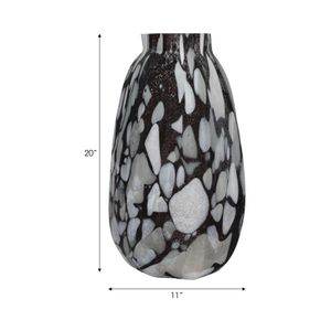 GAIGEMILL GRAY GLASS VASE 20 (IN) 7