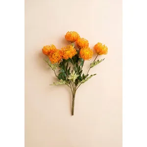 Artificial Orange Pincushion Protea 3