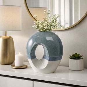 CHLOEOAK BLUE VASE 14 (IN) 13