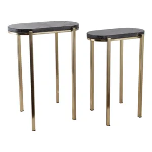 ENOCHVALE SET OF 2 BLACK TABLE 24 (IN) 1