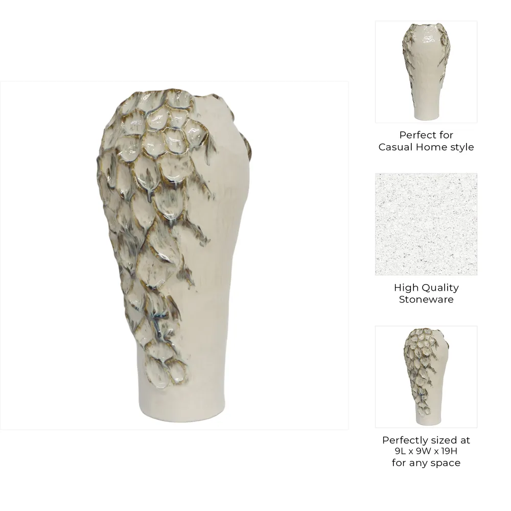TRUEOAK IVORY VASE 19 (IN)