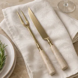ARMONBURN SET OF 2 TAN SERVEWARE 1 (IN) 2