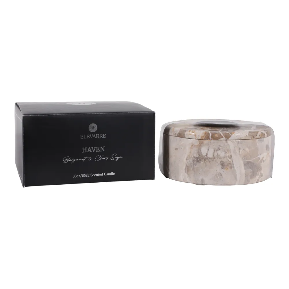 STONELEY HAVEN BERGAMONT & CLARY CANDLE 4 (IN)