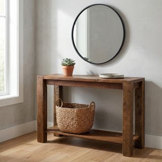 Barnwood Post Sofa Table