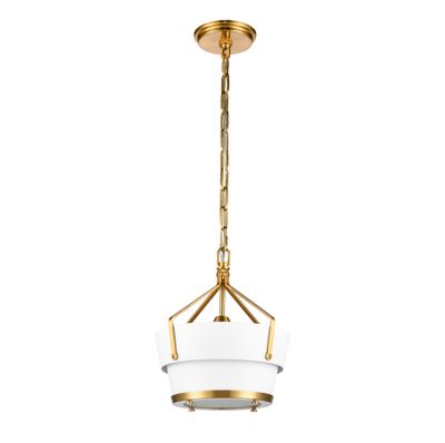 Marin 10.5″ Wide 1-Light Mini Pendant - Satin Brass