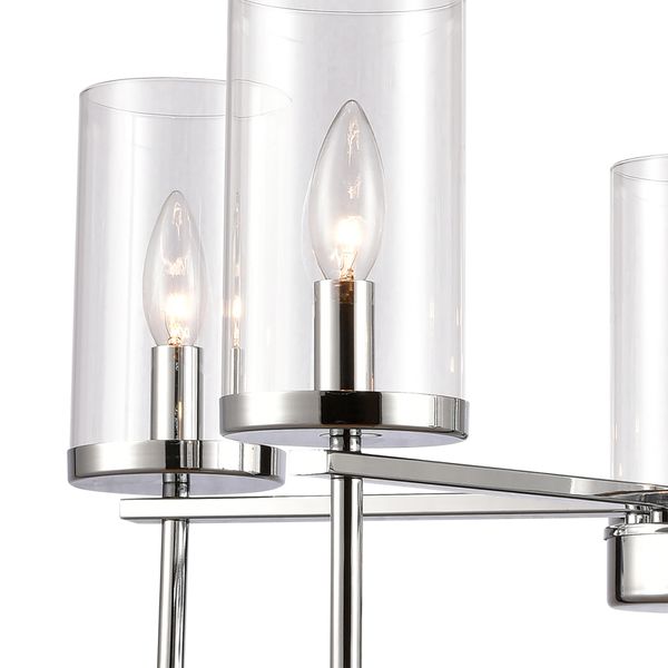 Oakland 25'' Wide 5-Light Chandelier - Chrome
