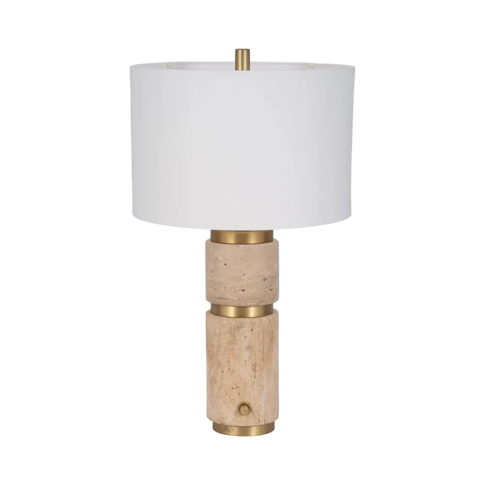 SHAWROSE TAN LAMP 27 (IN)