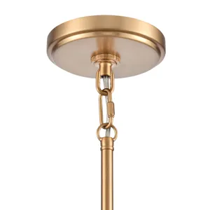 Rydell 9'' Wide 1-Light Mini Pendant - Brushed Gold and Rattan 5