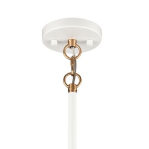 Boudreaux 28'' Wide 6-Light Chandelier - Matte White 5