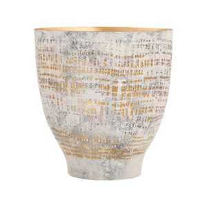 Delmont Candleholder - Large Whitewash 2