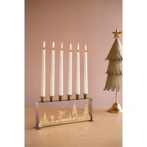 Antique Gold Table Top Christmas Candelabra 3