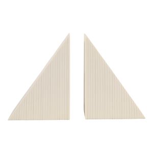 ROSSGATE SET OF 2 IVORY BOOKENDS 8 (IN) 4