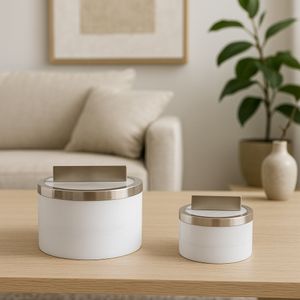 CHATHAMWORTH SET OF 2 WHITE BOXES 6 (IN) 12