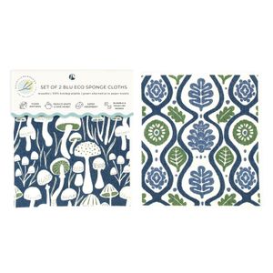 Mushrooms blu Eco Sponge Cloths (Set of 2) 5