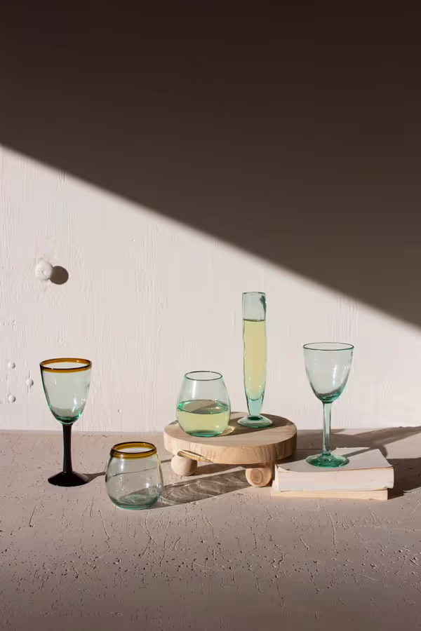 Tall Recycled Champagne Flute