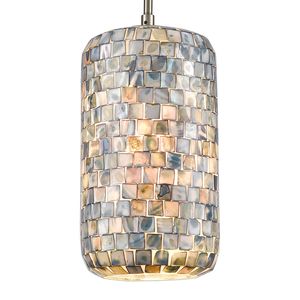 Capri 6'' Wide 1-Light Mini Pendant - Satin Nickel 5