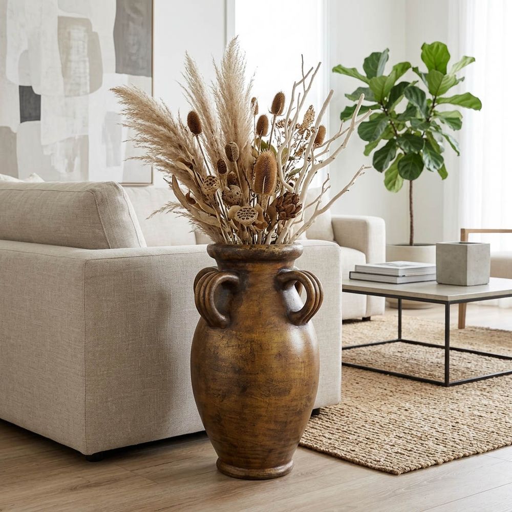 FARROWVIEW GOLD VASE 23 (IN)