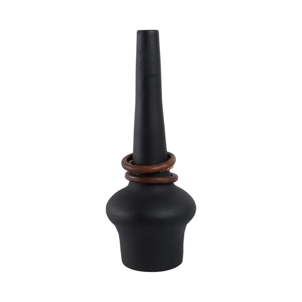 FARROWMILL BLACK VASE 21 (IN)