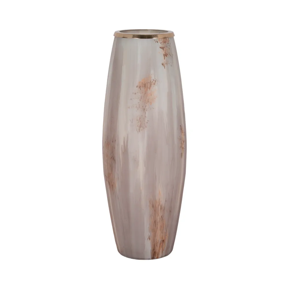 WOODSONCLIFF TAN GLASS VASE 24 (IN)