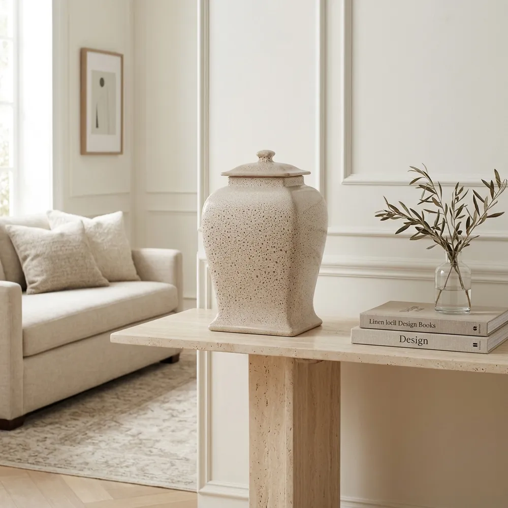 VALEBURN BEIGE JAR 16 (IN)