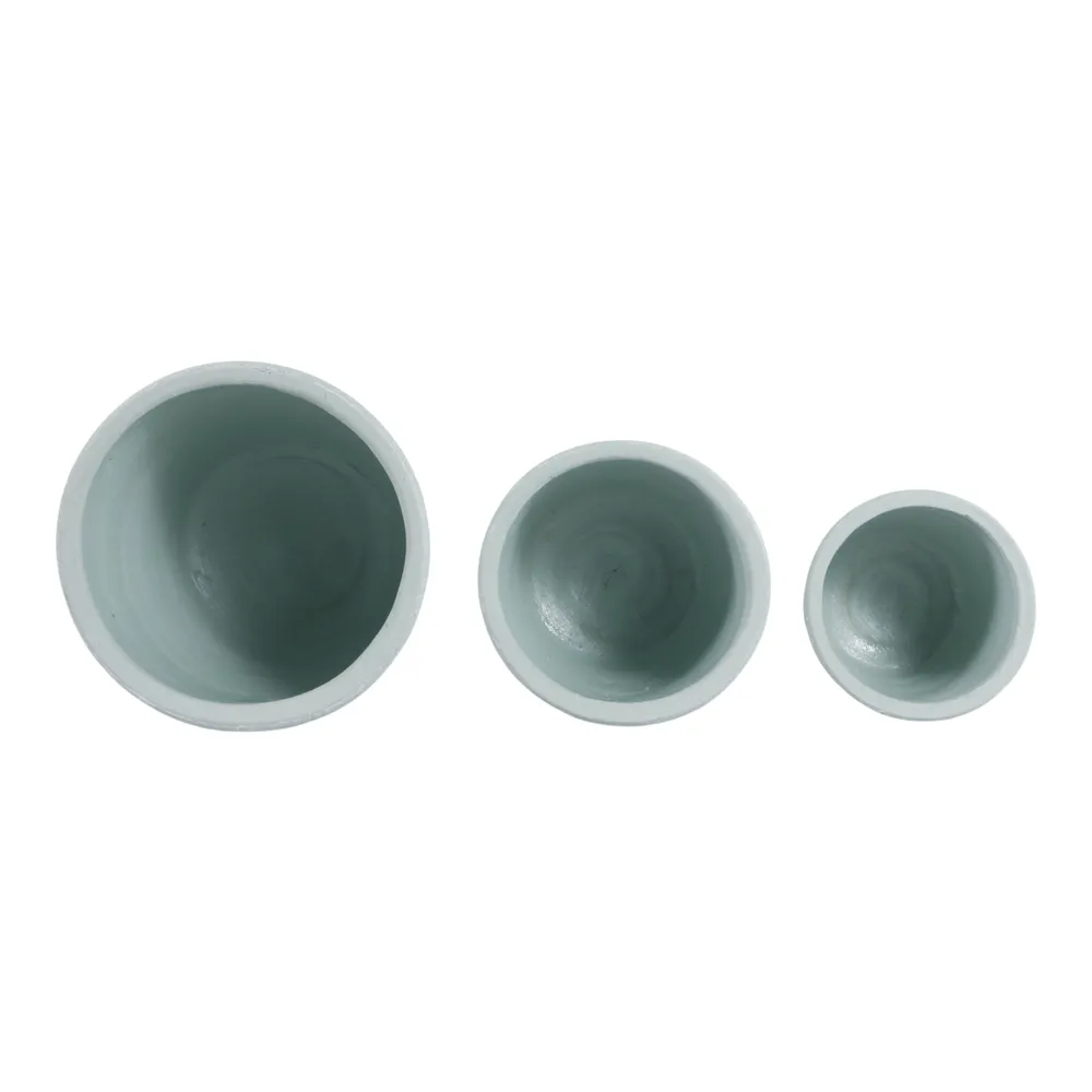 ROLANDGATE SET OF 3 BLUE PLANTER 9 (IN)