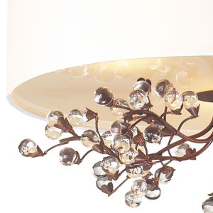 Winterberry 16'' Wide 3-Light Semi Flush Mount - Antique Darkwood 3