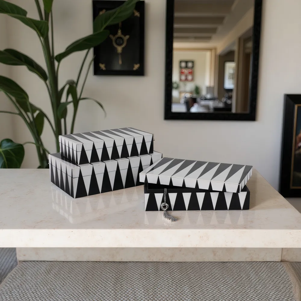WALT SET OF 3 BLACK BOXES 4 (IN)